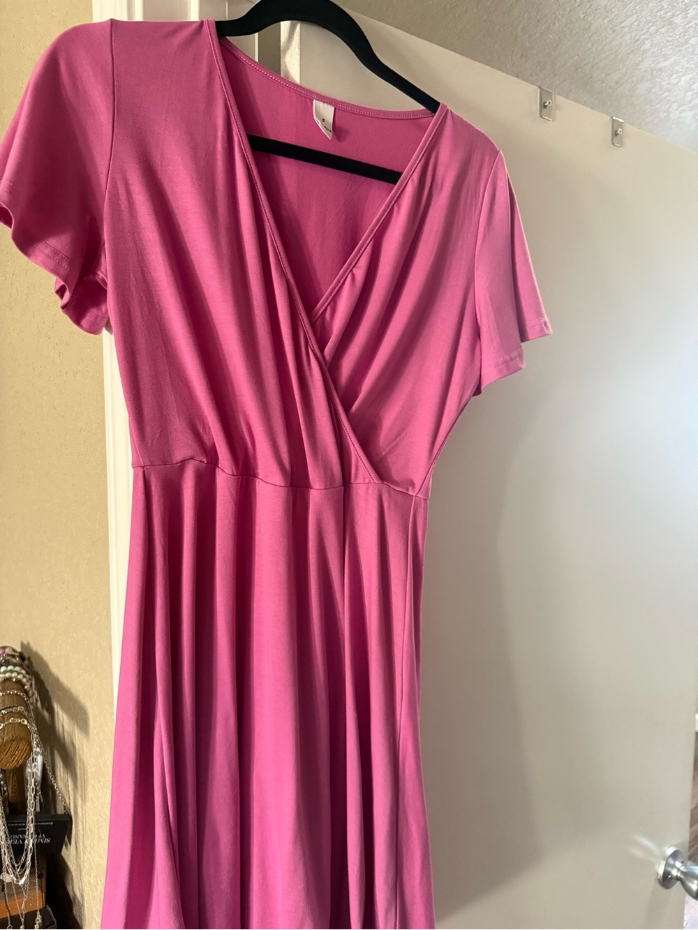 MIA Fuchsia Wrap Midi Dress